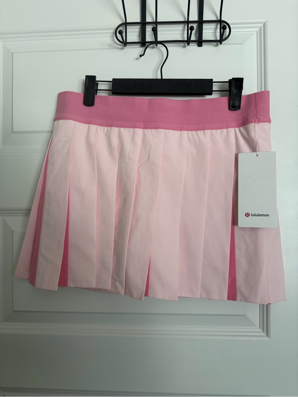lululemon athletica Two-Tone Pink Pleated Skirt Sz L NWT